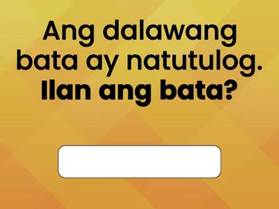 Salitang Nagtatanong (Alin at Ilan)