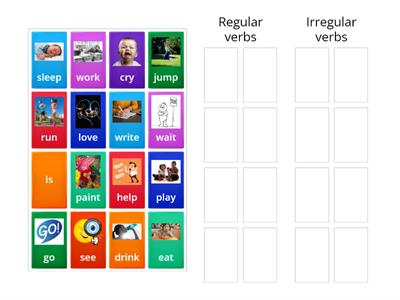 Regular and irregular verbs