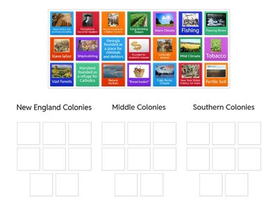Colonial Regions Matching