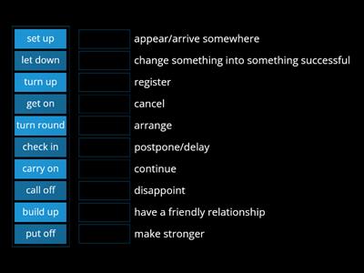 Multi-word verbs (phrasals)