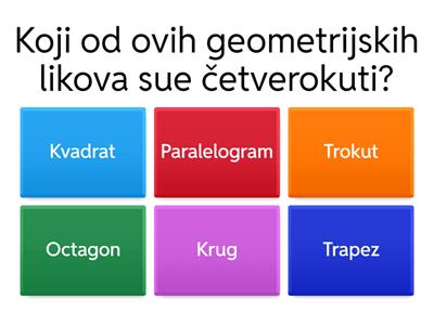 Matematika - Četverokut