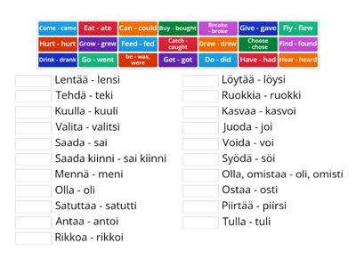 High five 5 - enkun epäsäännölliset verbit, osa 1 a