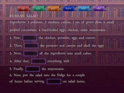 Grade 6 Unit 4 Are you a Foodie? (WB recipe)