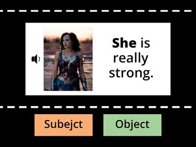 Subject and Object pronouns