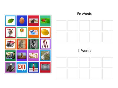 Ee & Ll Sound Sort