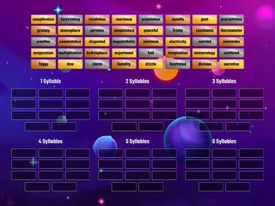 Syllables Sorting - Koalas and Dingoes