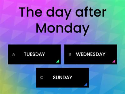 DAYS OF THE WEEK