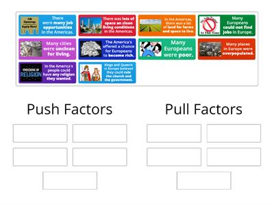 Push and Pull Factors (Colonization)