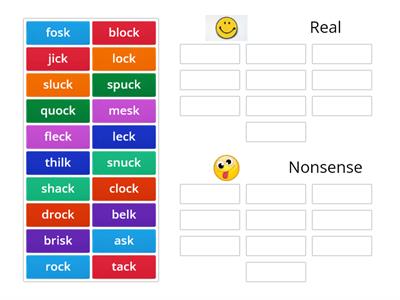 Barton 3.7 Real and Nonsense word sort