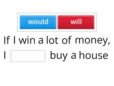 First and second conditional