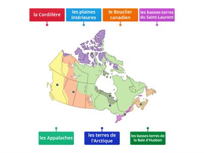 Les régions physiques du Canada