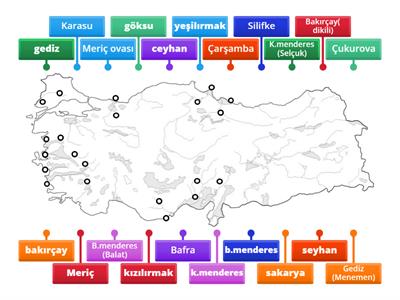 KIYI (DELTA) OVALARI ve akarsuları