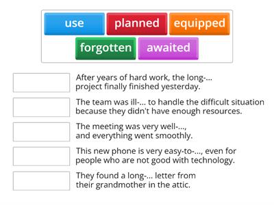 Intermediate. Compound Adjectives