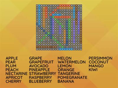 Fruits & berries /English (A1-A2)