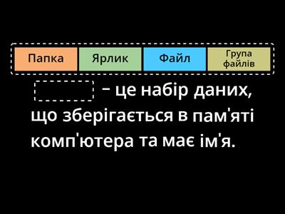 Папки і файли.