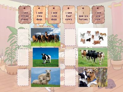 Beehive Starter.  Farm Animals and Numbers 