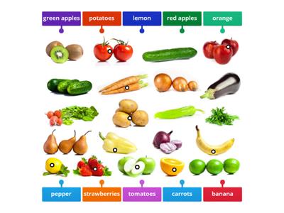 Fruits and vegetables