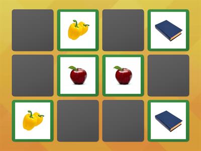 Memory oggetti colorati