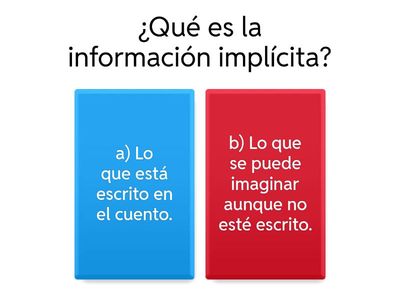 Recordemos que es la información implícita