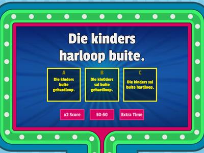 Toekomende tyd: reël 1