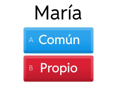 Nombres Propios y Comunes