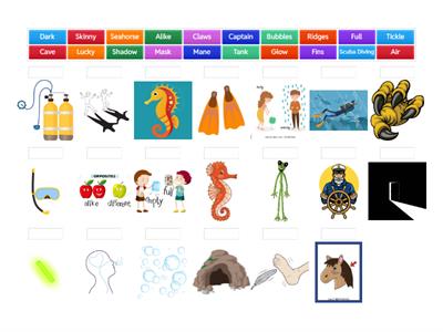 Pete the Cat Scuba Cat Vocabulary