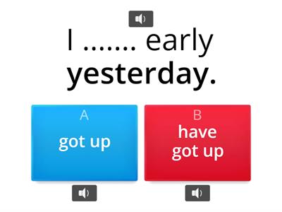  Past simple VS Present Perfect - Twierdzenia - HARD