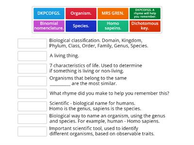 Y7 Biology Part 1