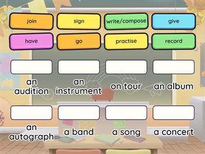 Music collocations GG4 unit 5