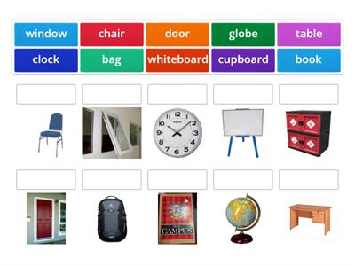 Things in the classroom 