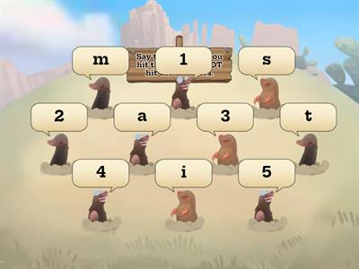 Letter-Sounds - Whack a Mole - SW Unit 1 (a, i, m, s, t) (Keep)