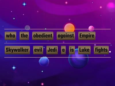 11.3 Arrange Star Wars Sentences