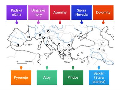 Povrch Jižní Evropy
