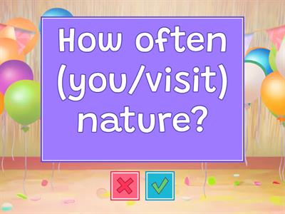 Present Simple and Present Continuous speaking - GMR I1-2 M1