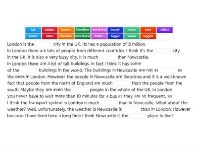 Comparative or superlative 