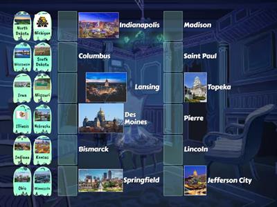 Midwest states and capitals