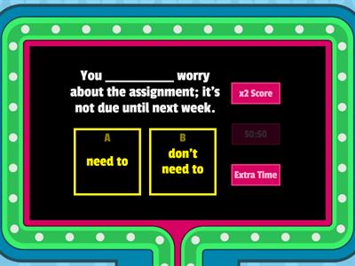 Need to or don't need to?