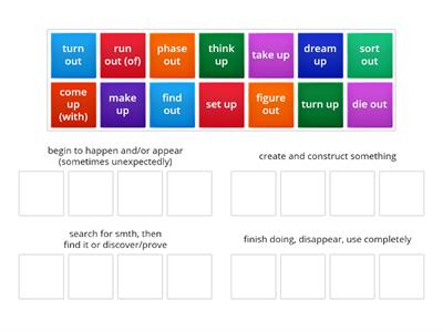 U5.3 Phrasal verbs with out and up