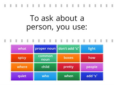 Inglês - 5º Ano: Review