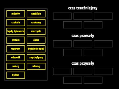 CZASY CZASOWNIKA KL. 4