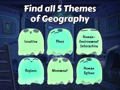 5 Themes of Geography Quiz