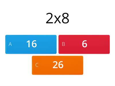 8 Times Tables