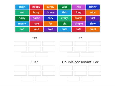 Comparative adjectives