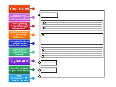 Letter/Email Format/Structure