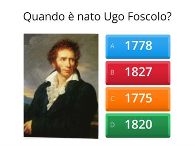 Quiz Ugo Foscolo