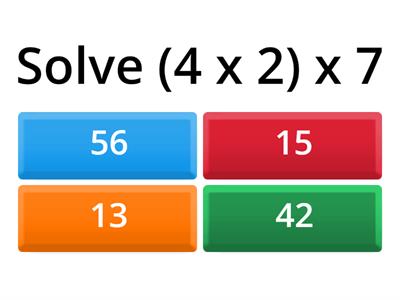 Associative Property of Multiplication