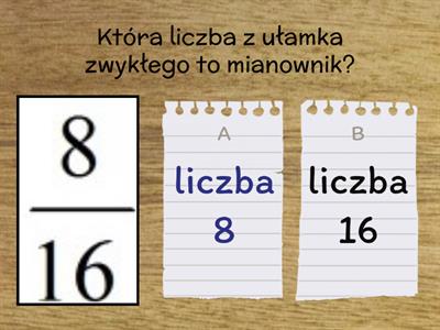 Ułamki zwykłe wprowadzenie przypominające.