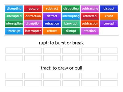 Rupt Vs. Tract