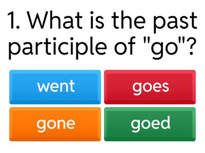 Past Participle Test