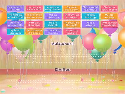 Metaphors vs. Similes